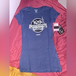 Reebok Women's Centennial Classic Blue Tee